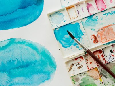 top-view-paint-brush-with-colors