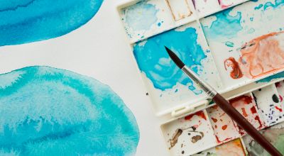 top-view-paint-brush-with-colors